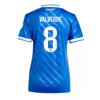 Billige Fotballdrakt Real Madrid Federico Valverde #8 Replika Tredjedrakt Dame 2025-26 Kortermet